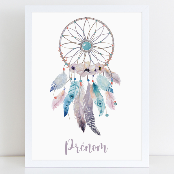 Affiche / Poster Prénom - Attrape rêves