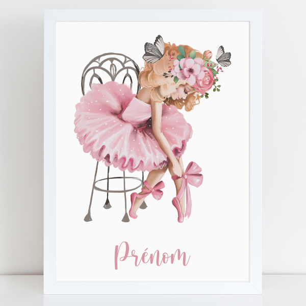 Affiche / Poster Prénom - Danseuse