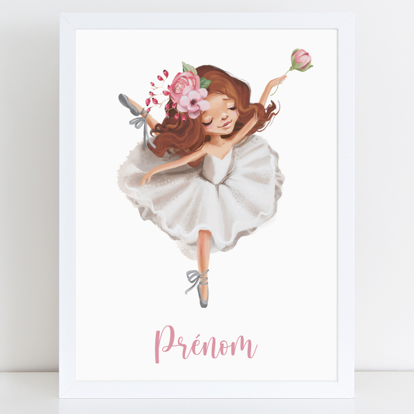 Affiche / Poster Prénom - Danseuse