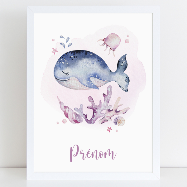 Affiche / Poster Prénom - Océan