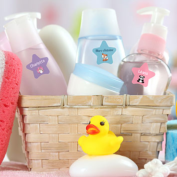 Autocollants étoiles 1 ligne