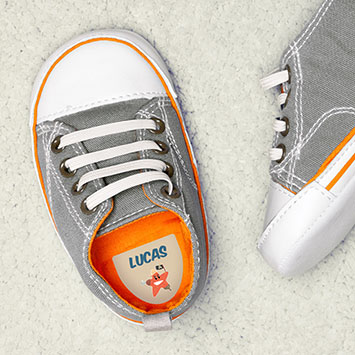 Étiquettes autocollantes pour chaussures 1 ligne