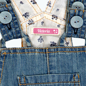 Étiquettes autocollantes vêtements rectangulaires