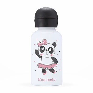 Gourde isotherme personnalisée enfant - Danseuse panda