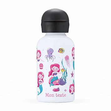 Gourde isotherme personnalisée enfant - Sirènes