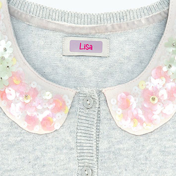 Mini Étiquettes autocollantes vêtements rectangulaires