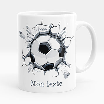 Mug - Tasse personnalisée - Ballon de foot