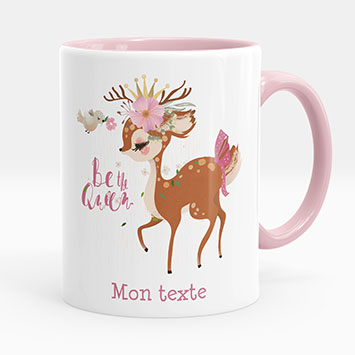 Mug - Tasse personnalisée - Faon Be the Queen