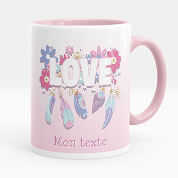 Mug - Tasse personnalisée - Love indien