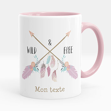 Mug - Tasse personnalisée - Wild & Free