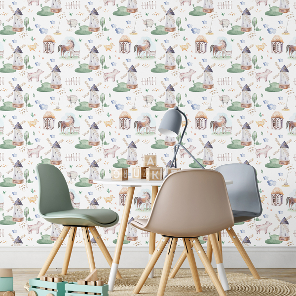 Papier peint intissé - Ferme