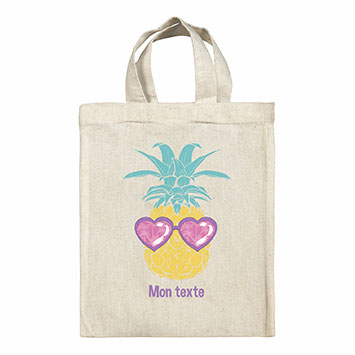 Sac Tote bag lunch box personnalisé - Ananas
