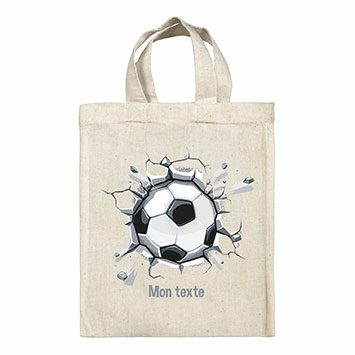 Sac Tote bag lunch box personnalisé - Ballon de foot