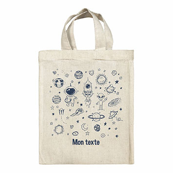 Sac Tote bag lunch box personnalisé - Galaxie