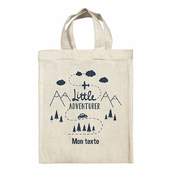 Sac Tote bag lunch box personnalisé - Little adventurer