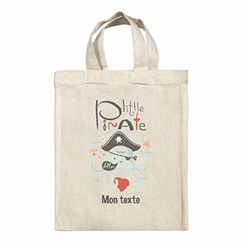 Sac Tote bag lunch box personnalisé - Little pirate