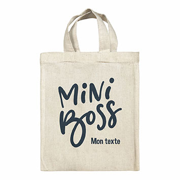 Sac Tote bag lunch box personnalisé - Mini boss