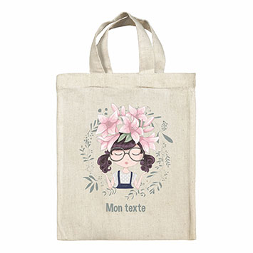 Sac Tote bag lunch box personnalisé - Petite fille