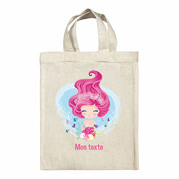 Sac Tote bag lunch box personnalisé - Sirène