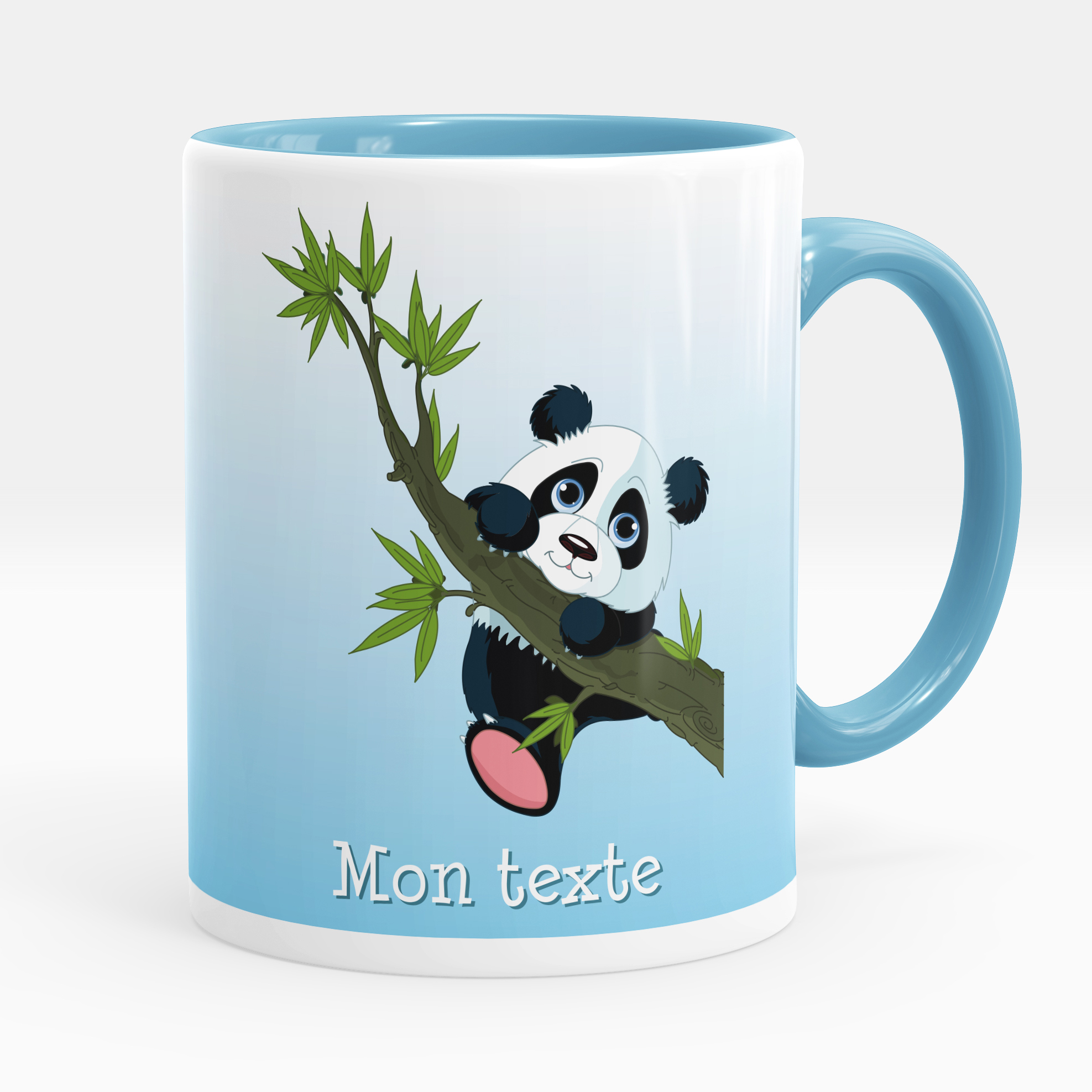 Mug Prénom Personnalisable Panda Grain Café