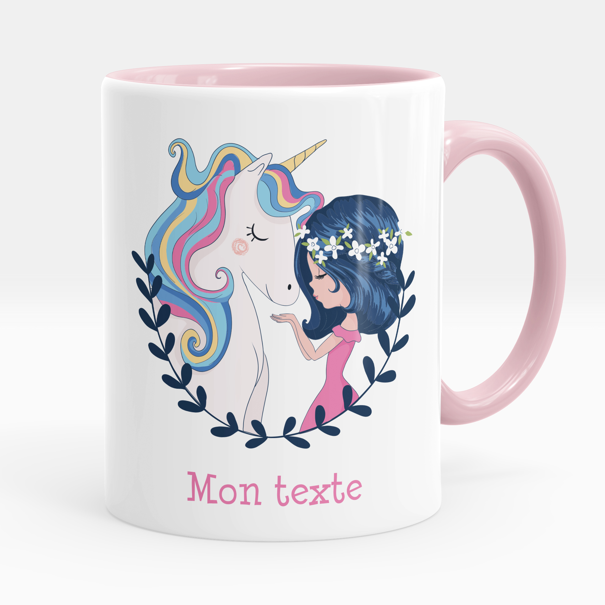 Mug Je vis de licorne et d eau fraiche cadeau licorne humour, mug drôle,  tasse licorne femme, objet licorne copine, mug rigolo enfant fille