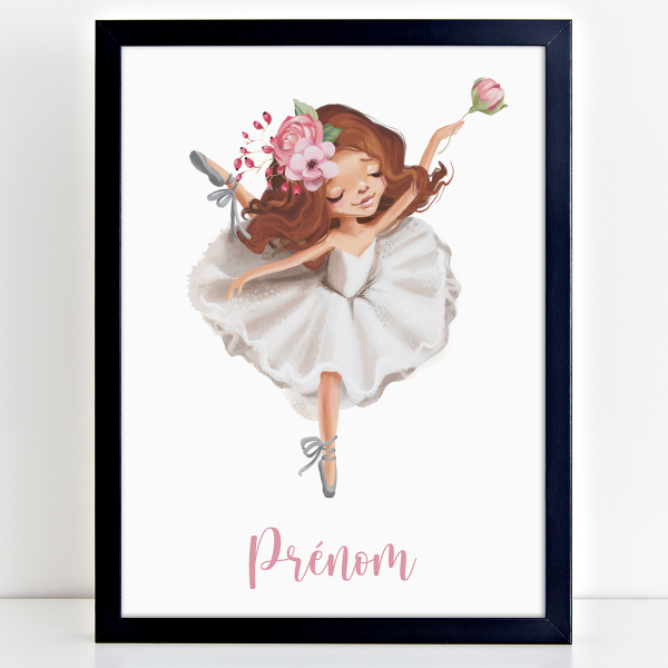 Affiche / Poster Prénom - Danseuse