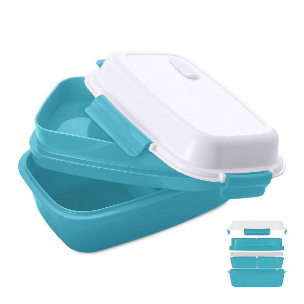 Lunch box - bento - boite à repas isotherme couleur bleu