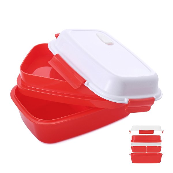 Lunch box - bento - boite à repas isotherme couleur rouge