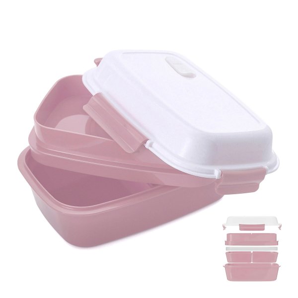Lunch box - bento - boite à repas isotherme couleur vieux rose
