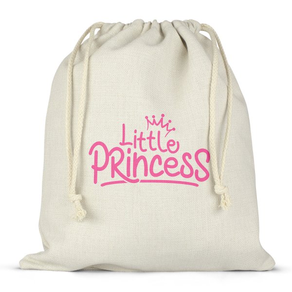 Sac à ficelles ou cordon pour lunch box - bento - boite à repas motif little princess