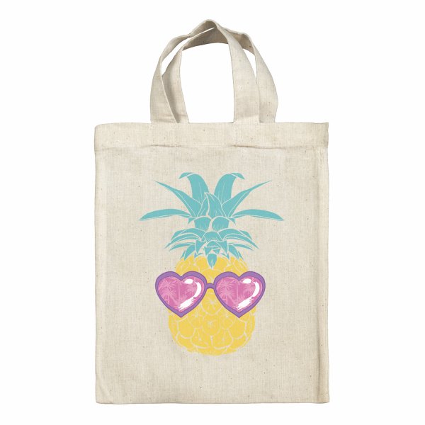 Sac tote bag enfant pour lunch box - bento - boite à repas motif Ananas