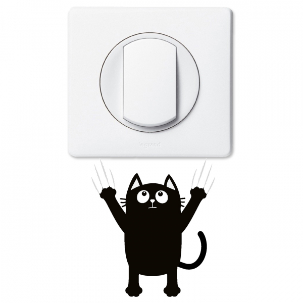 Stickers Prises et Interrupteurs - Chat