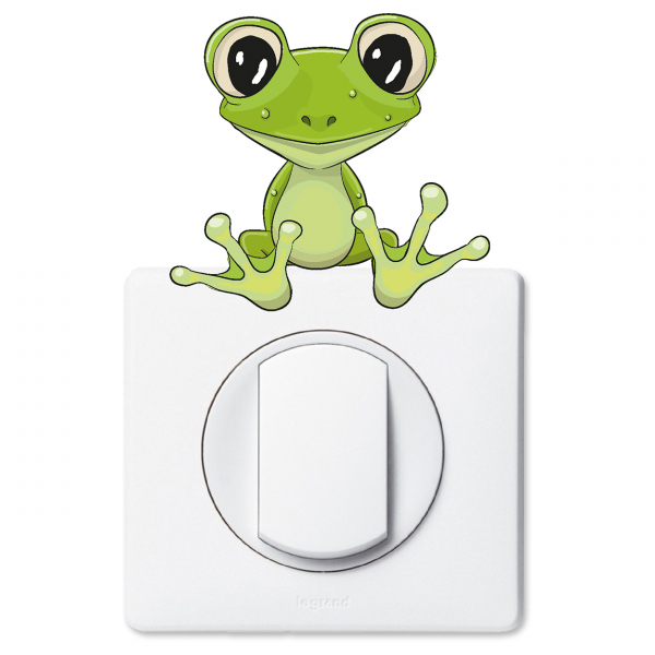 Stickers Prises et Interrupteurs - Grenouille