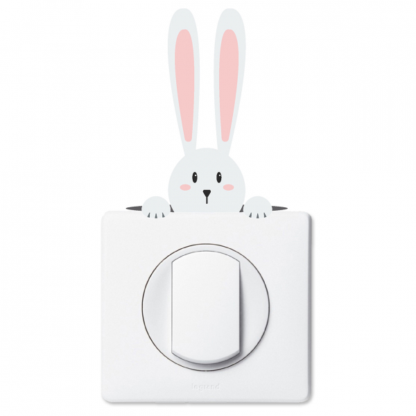 Stickers Prises et Interrupteurs - Lapin