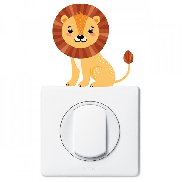 Stickers Prises et Interrupteurs - Lion