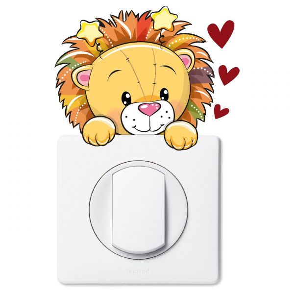 Stickers Prises et Interrupteurs - Lion