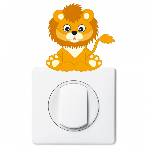 Stickers Prises et Interrupteurs - Lion