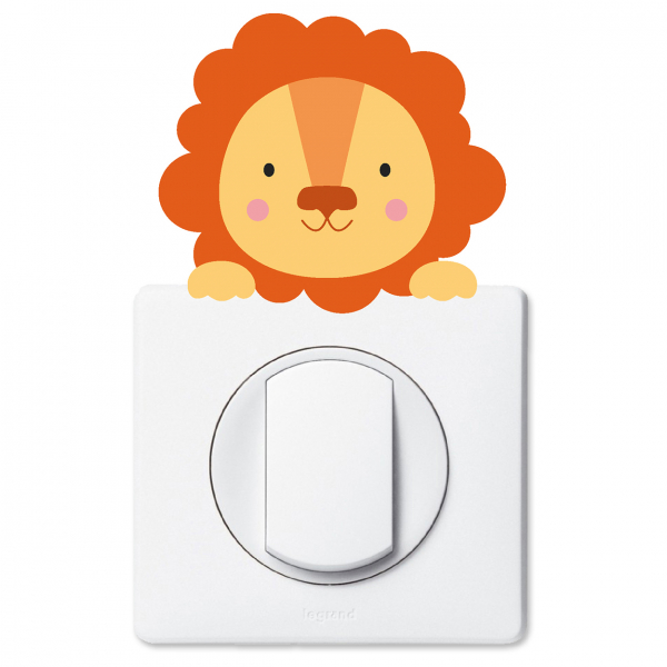 Stickers Prises et Interrupteurs - Lion