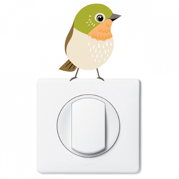 Stickers Prises et Interrupteurs - Oiseau