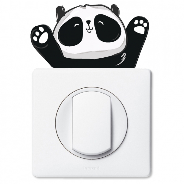 Stickers Prises et Interrupteurs - Panda