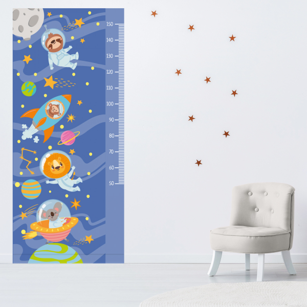 Stickers Toise Pour Mesure Enfant - Espace