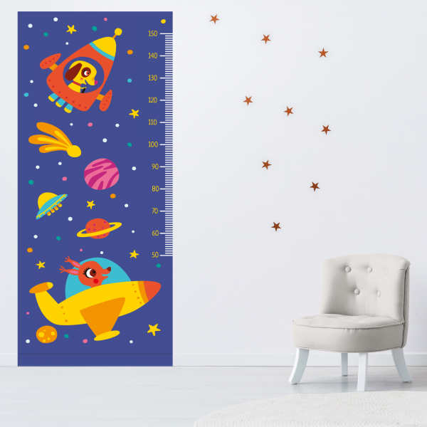 Stickers Toise Pour Mesure Enfant - Espace