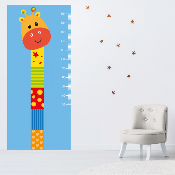 Stickers Toise Pour Mesure Enfant - Girafe