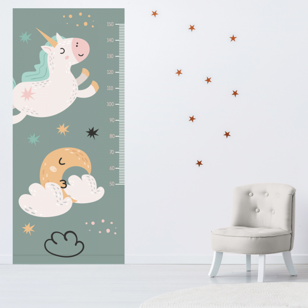 Stickers Toise Pour Mesure Enfant - Licorne